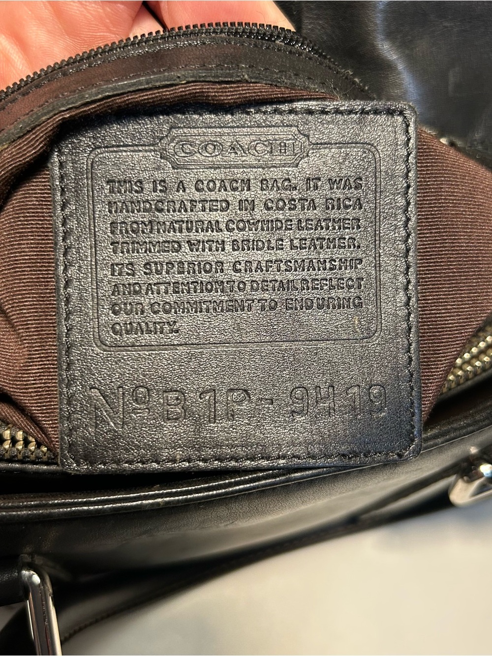Coach Vintage Black Leather Bonnie Legacy Satchel Double top handle bag 9419 - Picture 2 of 16